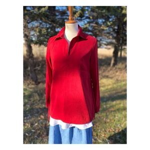 Thyme Maternity Blouse Christmas Holiday Tunic